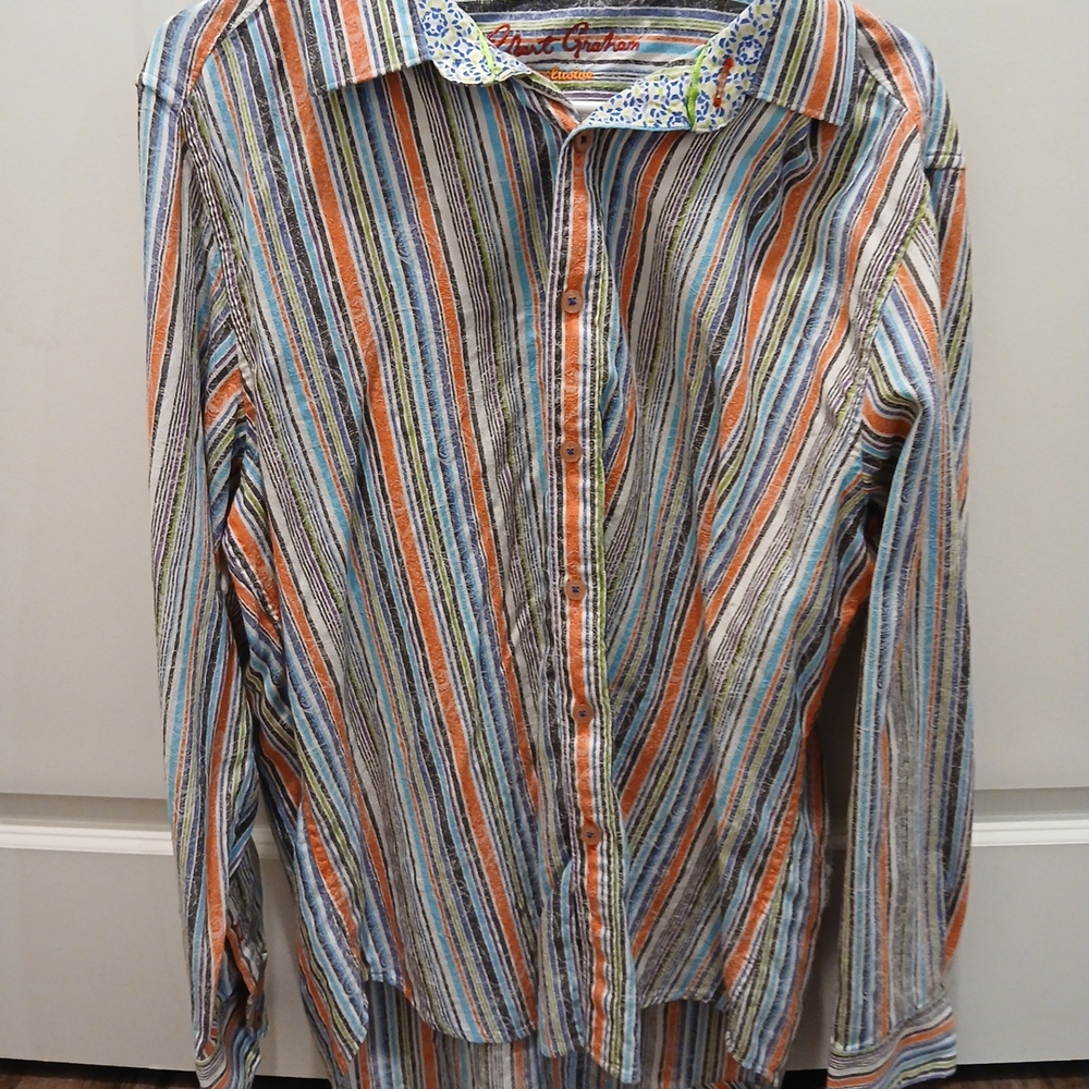 Robert Graham Vibrant Striped Button-Down Shirt